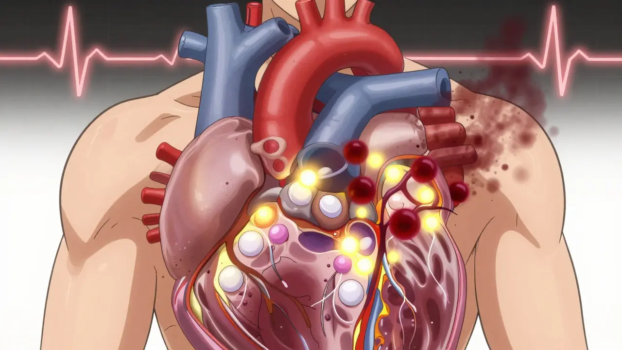 Carvedilol and nebivolol repairing a failing heart with vasodilation and nitric oxide, reducing oxidative stress.