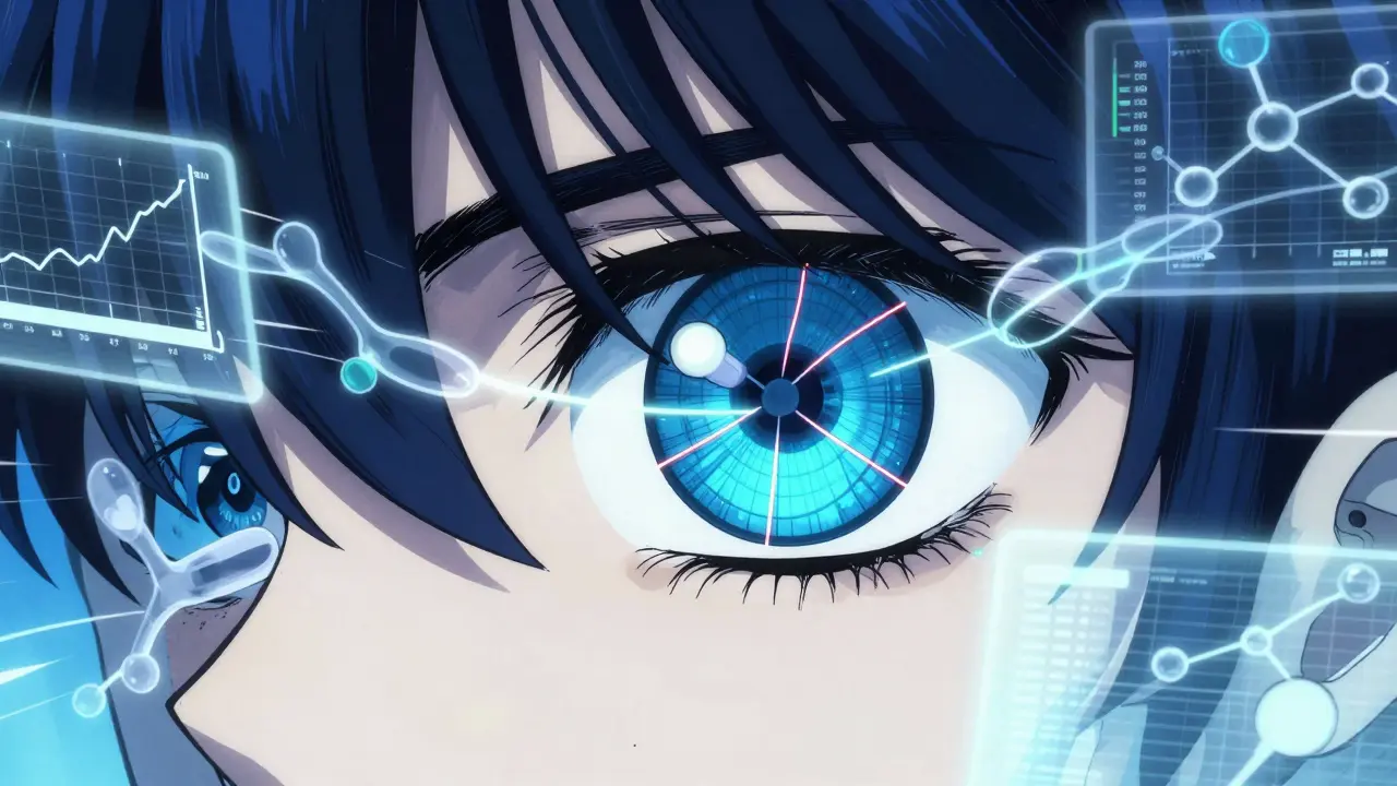 Scientific visualization of bioequivalence data curves in manga style