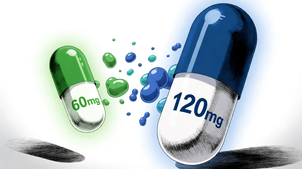 Comparison of Alli and Xenical capsules