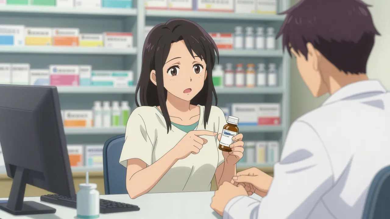Woman consulting a doctor about potential interactions between herbs and medication.
